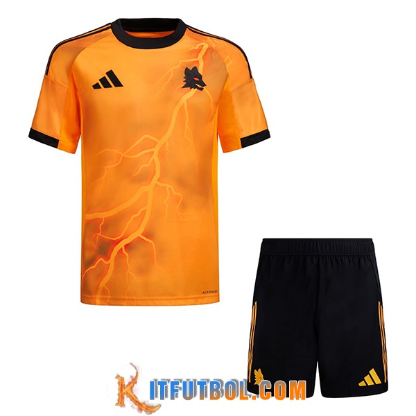 Camisetas Futbol AS Roma Segunda + Cortos 2025/2026