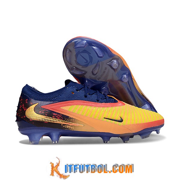 Nike Botas De Fútbol Phantom GX III Elite FG Amarillo/Negro/Azul