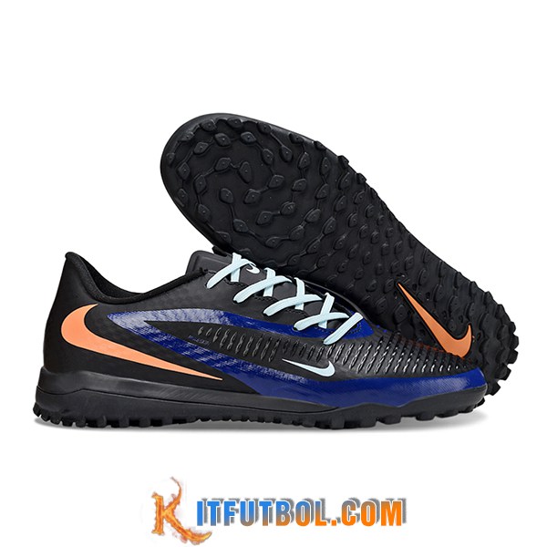 Nike Botas De Fútbol Phantom 6 Low Academy "Erling Haaland" Negro/Azul/Naranja
