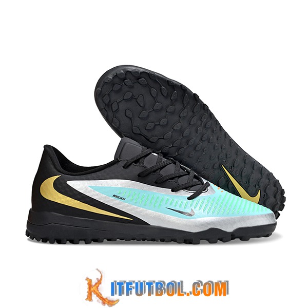Nike Botas De Fútbol Phantom 6 Low Academy "Erling Haaland" Negro/Verde/Amarillo
