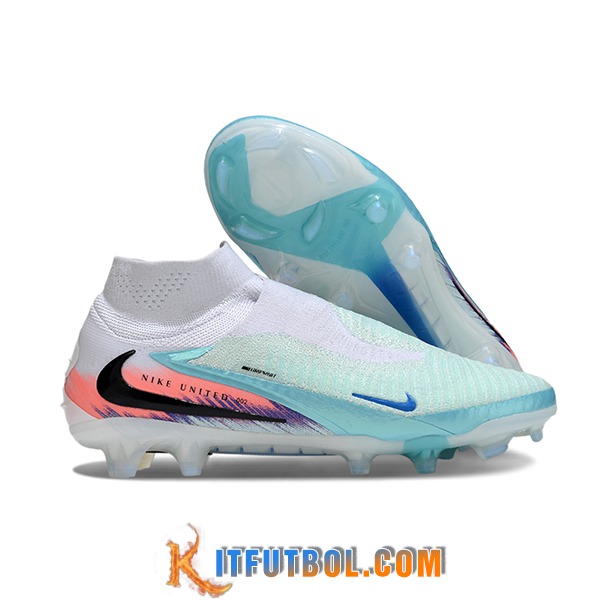 Nike Botas De Fútbol Phantom GX III Elite FG Verde/Blanco/Naranja