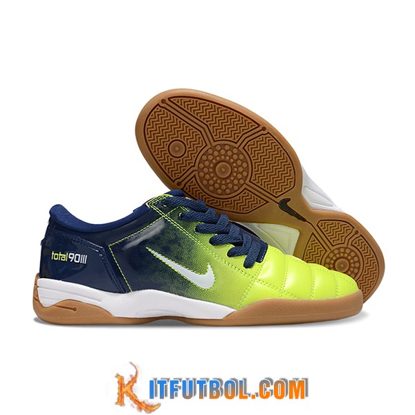Nike Botas De Fútbol T90 IC Azul/Verde