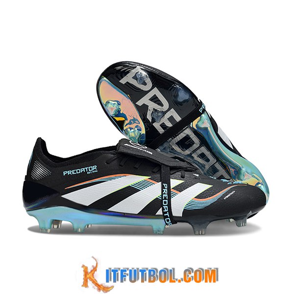 Adidas Botas De Fútbol 25 Predator Elite Tongue FG Negro/Blanco -02