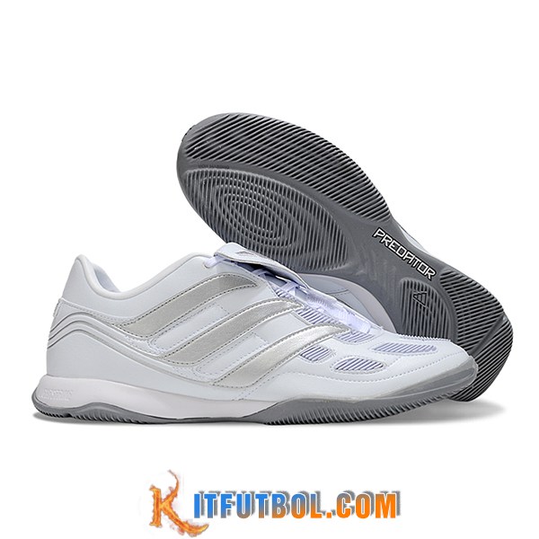 Adidas Botas De Fútbol PREDATOR 25 ELITE IC BOOTS Blanco/Gris