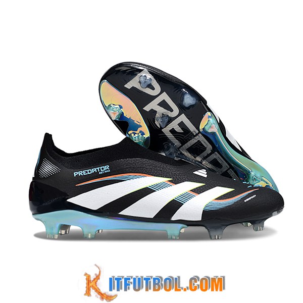 Adidas Botas De Fútbol 25 Predator Elite LL FG Negro/Blanco/Azul