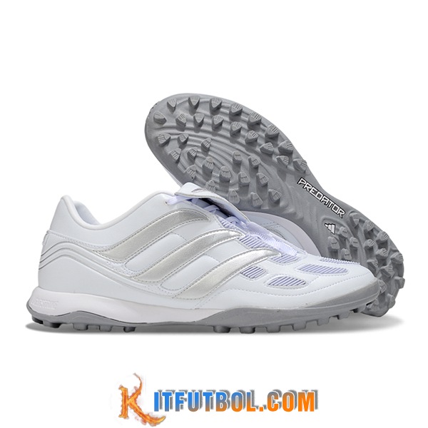 Adidas Botas De Fútbol PREDATOR LEAGUE FT TURF Blanco/Gris