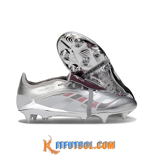 Adidas Botas De Fútbol 25 Predator Elite Tongue SG Gris