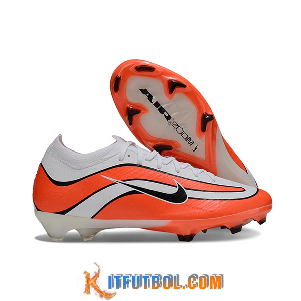 Nike Botas De Fútbol AIR Zoom Mercurial Vapor 16 Elite XXV FG Blanco/Naranja/Negro -02