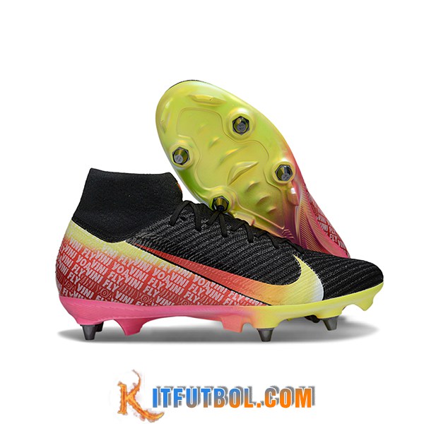 Nike Botas De Fútbol Air Zoom Mercurial Superfly IIX Elite SG Negro/Rojo/Amarillo