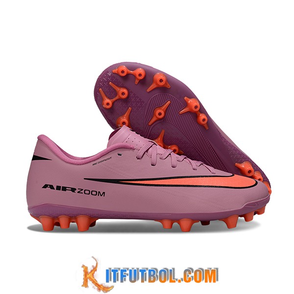 Nike Botas De Fútbol AIR ZOOM MERCURIAL VAPOR XVI ACADEMY X MBAPPE AG Violeta/Naranja