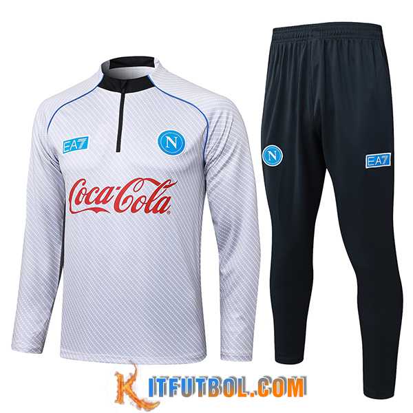 Chandal Equipos De Futbol SSC Napoli Gris Claro 2025/2026