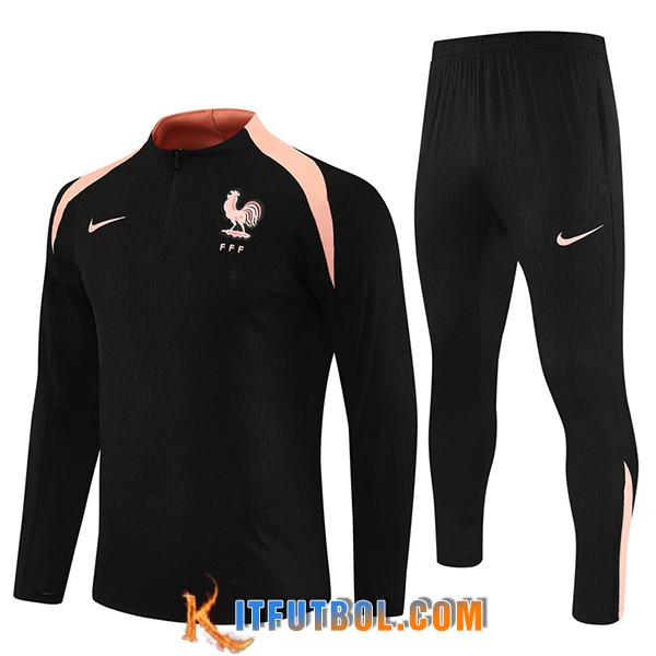 Chandal Equipos De Futbol Francia Negro/Rosa 2025/2026