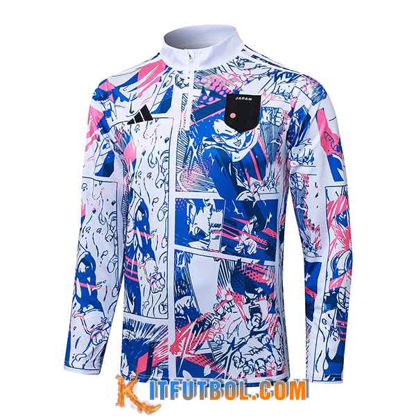 Sudadera De Entrenamiento Japon Blanco/Azul/Rosa 2025/2026
