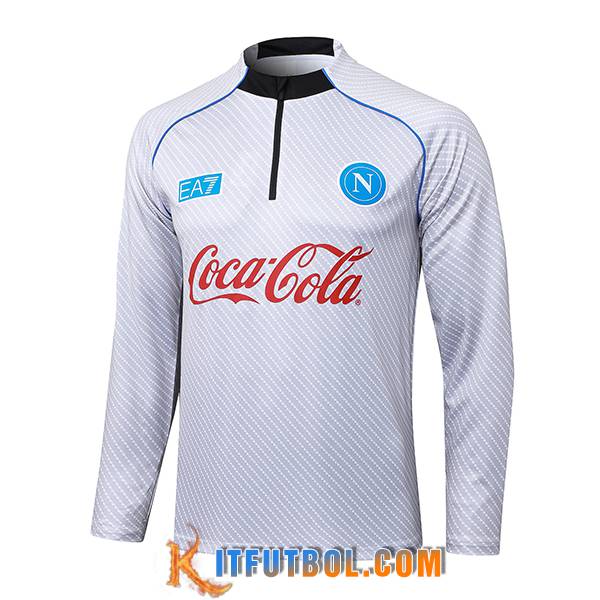 Sudadera De Entrenamiento SSC Napoli Gris Claro 2025/2026