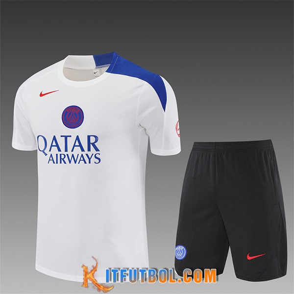 Camiseta Entrenamiento PSG Ninos Blanco/Azul 2025/2026