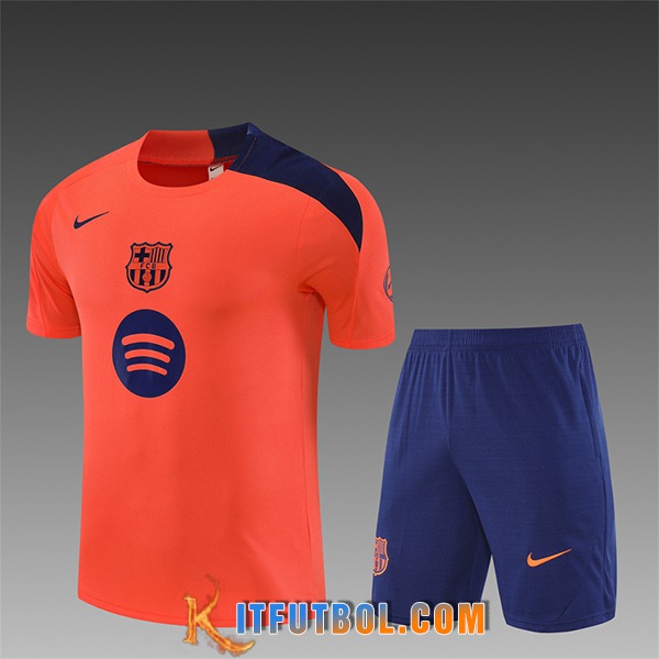 Camiseta Entrenamiento FC Barcelona Ninos Naranja/Violeta 2025/2026