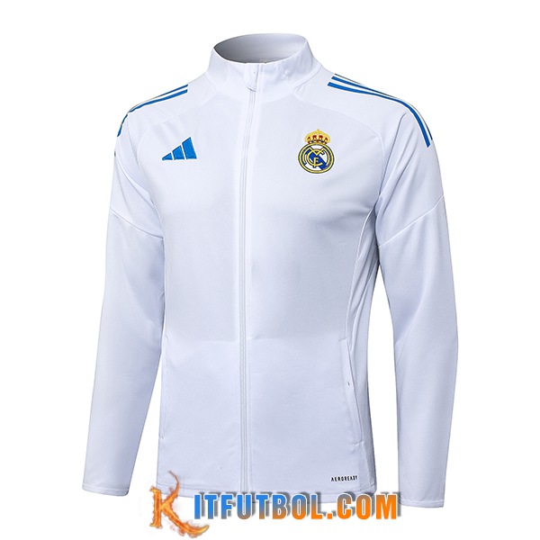 Chaquetas Futbol Real Madrid Blanco 2025/2026