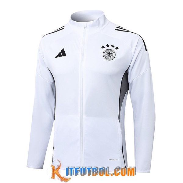 Chaquetas Futbol Alemania Blanco/Gris 2025/2026