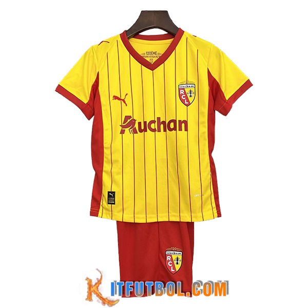 Nueva Camisetas De Futbol RC Lens Ninos Primera 2025/2026