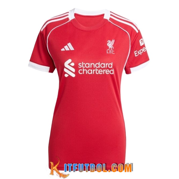 Nueva Camisetas De Futbol FC Liverpool Mujer Primera 2025/2026