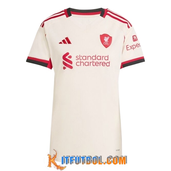 Nueva Camisetas De Futbol FC Liverpool Mujer Segunda 2025/2026