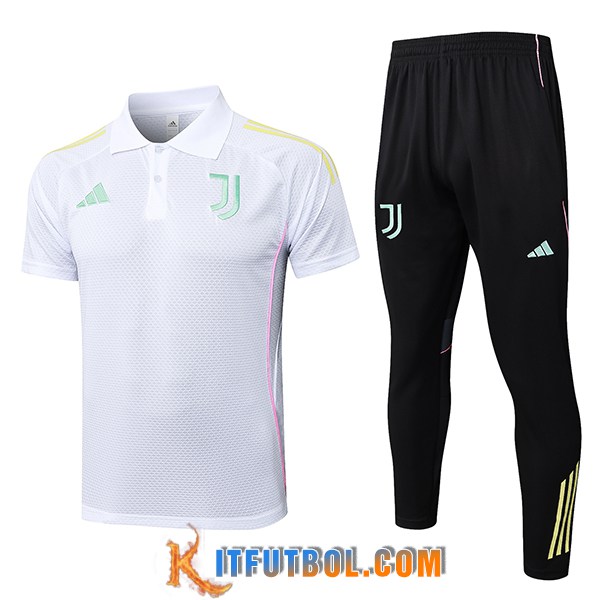 Camiseta Polo Juventus Blanco/Amarillo 2025/2026