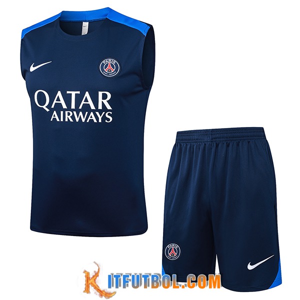 Camiseta Entrenamiento sin mangas PSG azul real 2025/2026