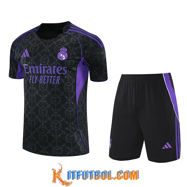 Camiseta Entrenamiento Real Madrid Negro/Violeta 2025/2026