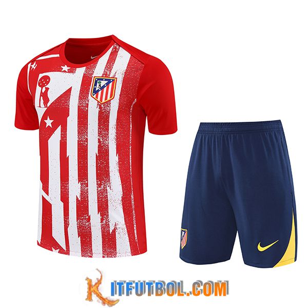 Camiseta Entrenamiento Atletico Madrid Rojo/Blanco 2025/2026