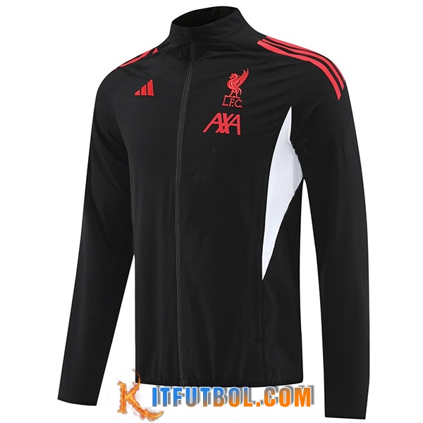 Rompevientos FC Liverpool Negro/Blanco/Rojo 2025/2026