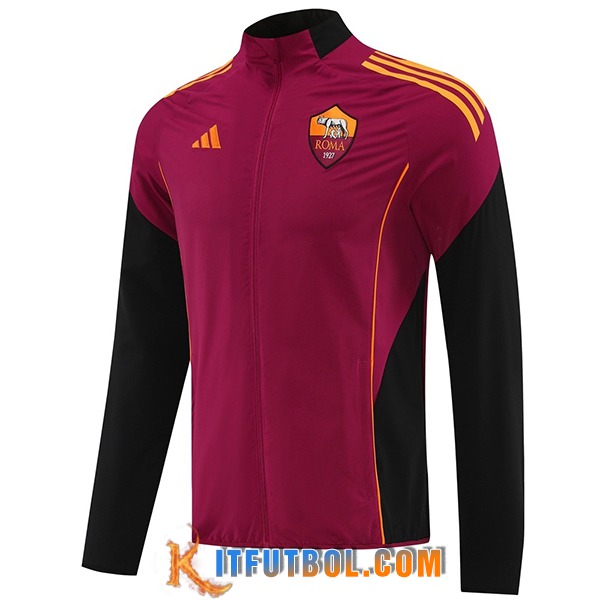 Rompevientos AS Roma Violeta/Negro/Naranja 2025/2026