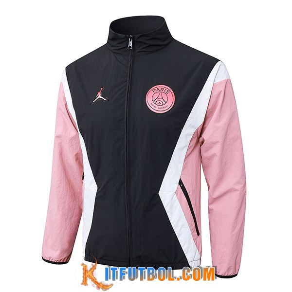 Rompevientos PSG Negro/Rosa/Blanco 2025/2026