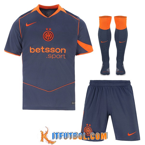 Camisetas Futbol Inter Milan Tercera (Cortos + Calcetines) 2025/2026