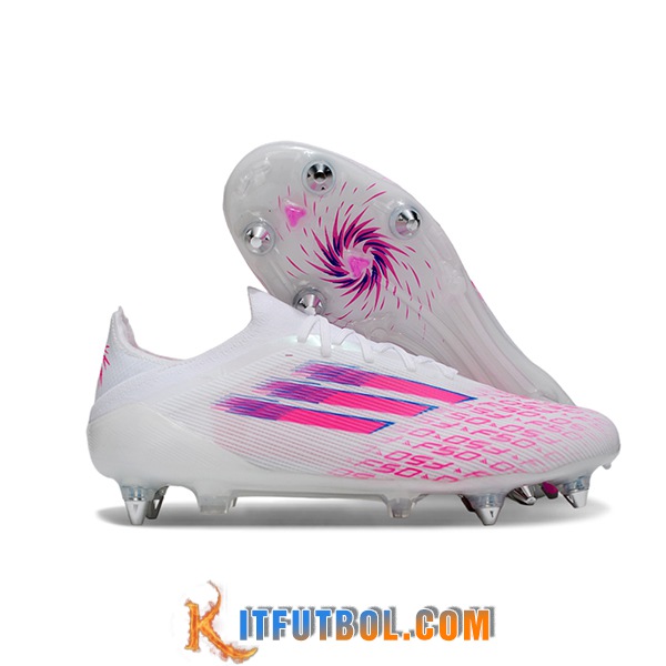 Adidas Botas De Fútbol F50 Elite SG Blanco/Rosa