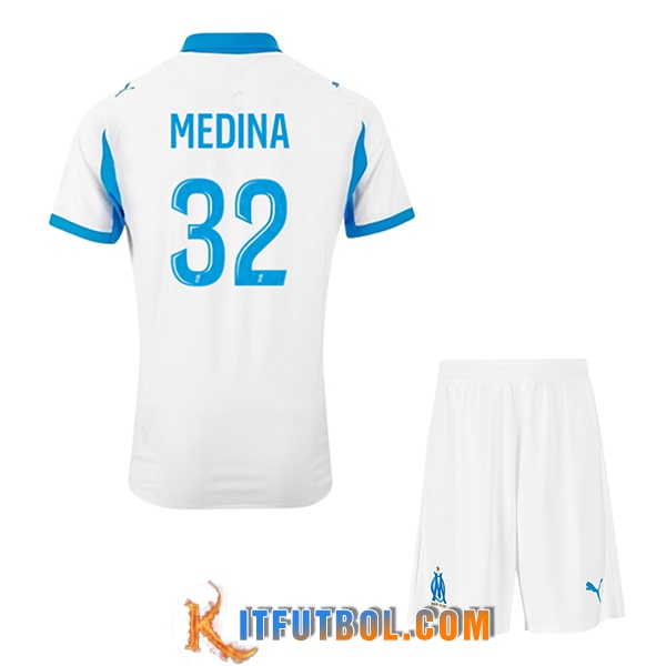 Camisetas De Futbol Marsella (MEDINA #32) Ninos 2025/2026 Primera