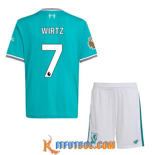 Camisetas De Futbol Liverpool (WIRTZ #7) Ninos 2025/2026 Tercera