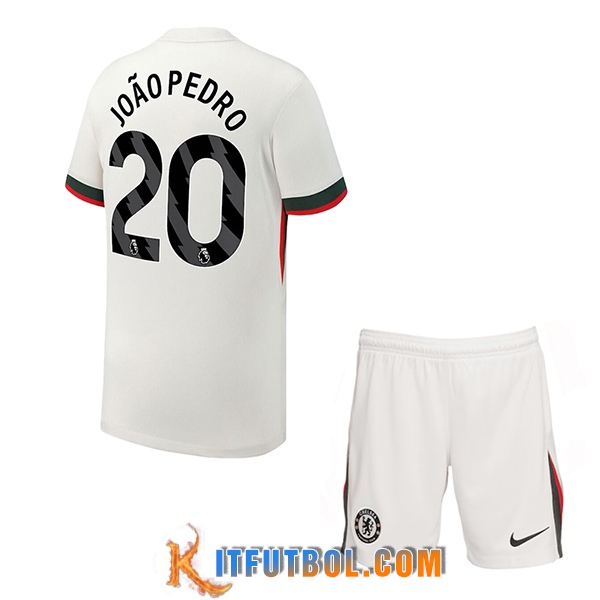 Camisetas De Futbol Chelsea (JOÃO PEDRO #20) Ninos 2025/2026 Segunda