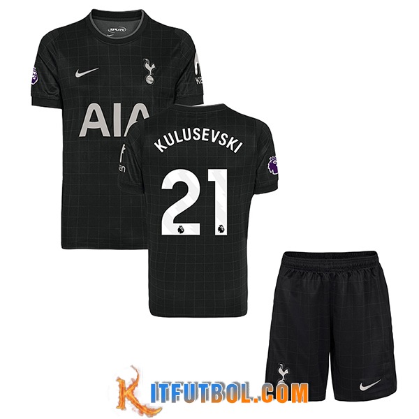 Camisetas De Futbol Tottenham Hotspur (KULUSEVSKI #21) Ninos 2025/2026 Segunda