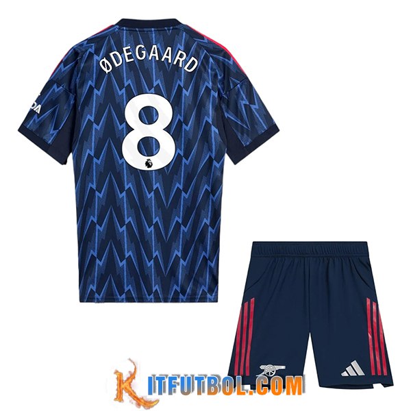 Camisetas De Futbol Arsenal (ØDEGAARD #8) Ninos 2025/2026 Segunda