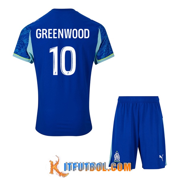 Camisetas De Futbol Marsella (GREENWOOD #10) Ninos 2025/2026 Tercera