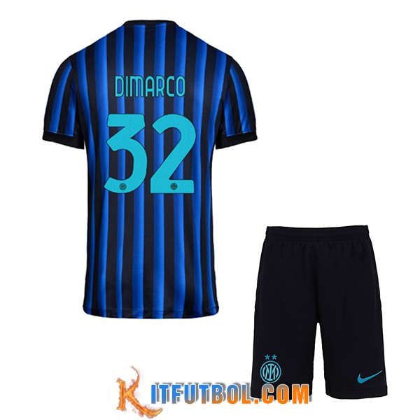 Camisetas De Futbol Inter Milan (DIMARCO #32) Ninos 2025/2026 Primera