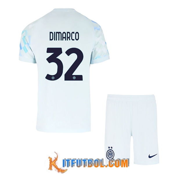 Camisetas De Futbol Inter Milan (DIMARCO #32) Ninos 2025/2026 Segunda