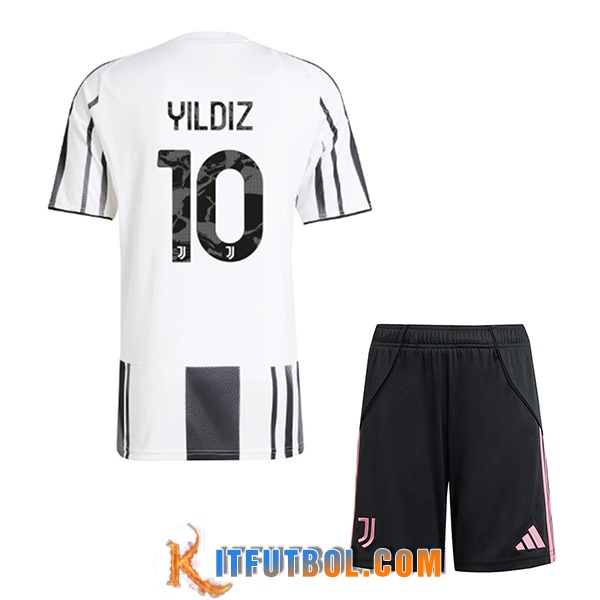 Camisetas De Futbol Juventus (YILDIZ #10) Ninos 2025/2026 Primera