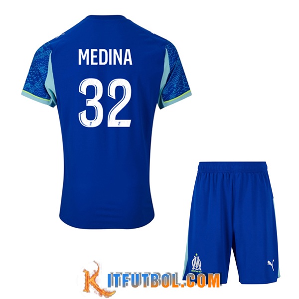 Camisetas De Futbol Marsella (MEDINA #32) Ninos 2025/2026 Tercera