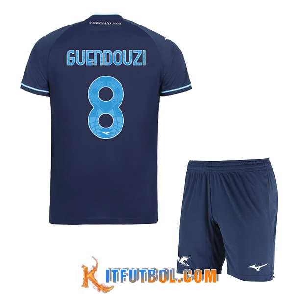 Camisetas De Futbol SS Lazio (GUENDOUZI #8) Ninos 2025/2026 Tercera