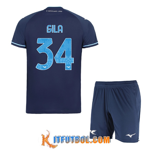 Camisetas De Futbol SS Lazio (GILA #34) Ninos 2025/2026 Tercera
