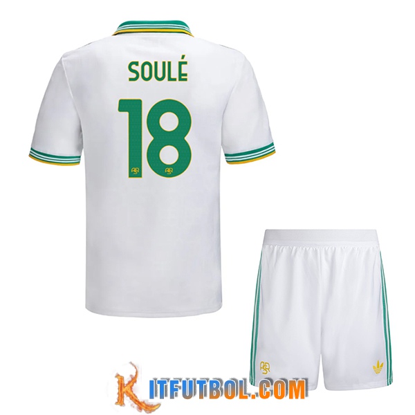 Camisetas De Futbol AS Roma (SOULÉ #18) Ninos 2025/2026 Tercera