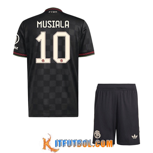 Camisetas De Futbol Bayern Munich (MUSIALA #10) Ninos 2025/2026 Champions League