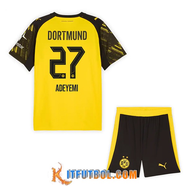 Camisetas De Futbol Dortmund (ADEYEMI #27) Ninos 2025/2026 Primera
