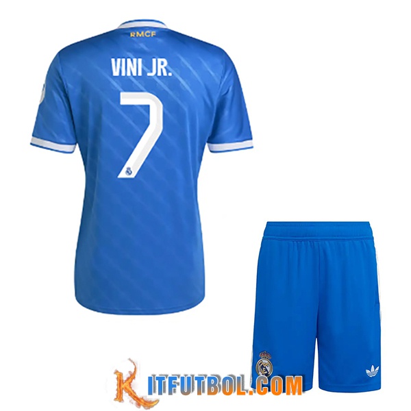 Camisetas De Futbol Real Madrid (VINI JR. #7) Ninos 2025/2026 Tercera